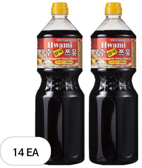 [화미] 국수 장국 쯔유, 2kg, 14개