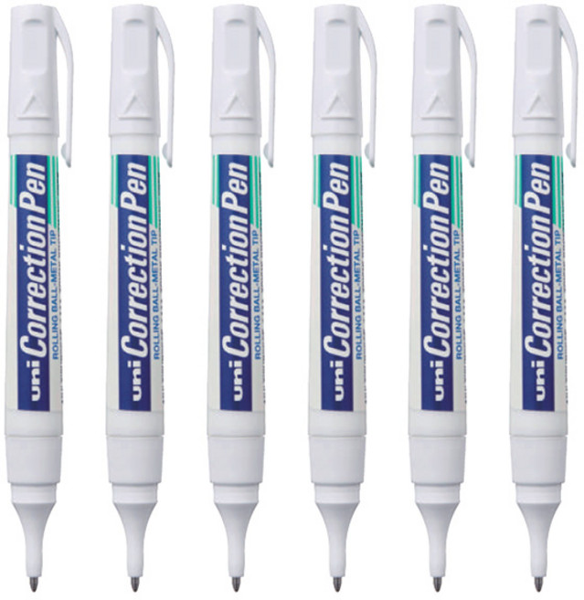 유니볼 수정펜(수정액) CLP-300N, 6개, 8ml