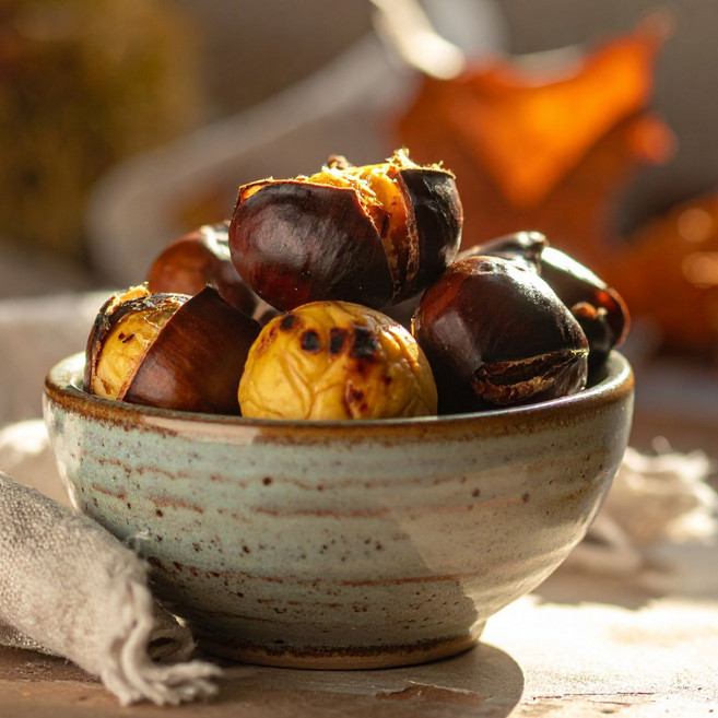 포르단 (국내산)바로구워먹는 칼집밤 단밤 부여 군밤 껍질홀라당, 1개, 1kg