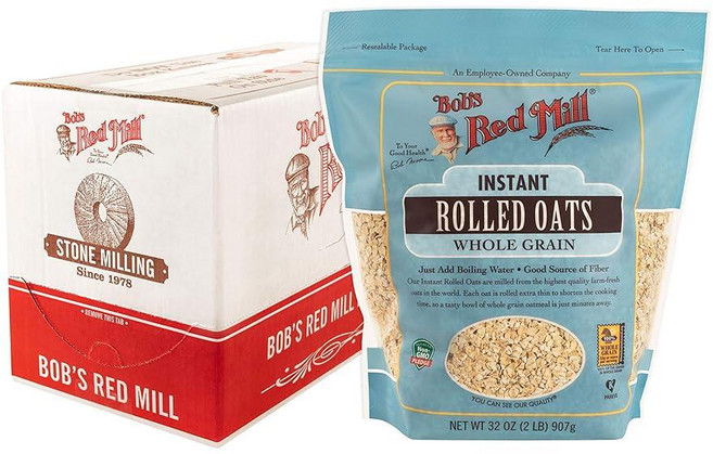 Bob's Red Mill 인스턴트 롤 귀리 946.4ml(32온스), 907g, 1