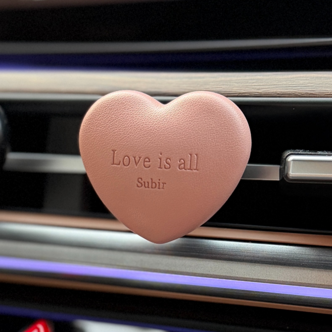 소비르 럽올 차량용 방향제 차 가죽 인테리어 고급 명품 자동차 디퓨저, 핑크 미드썸머나잇, 1개