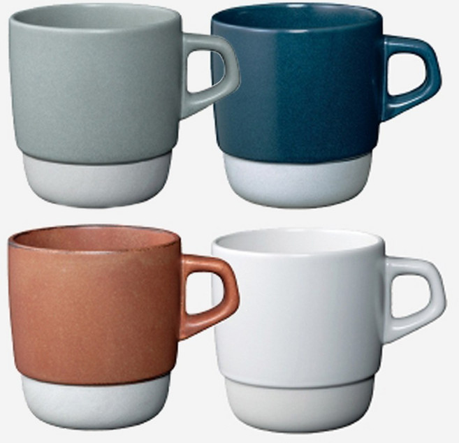 킨토 슬로우 커피 스타일 스태킹 머그 320ml 4색상, 그레이, 1개