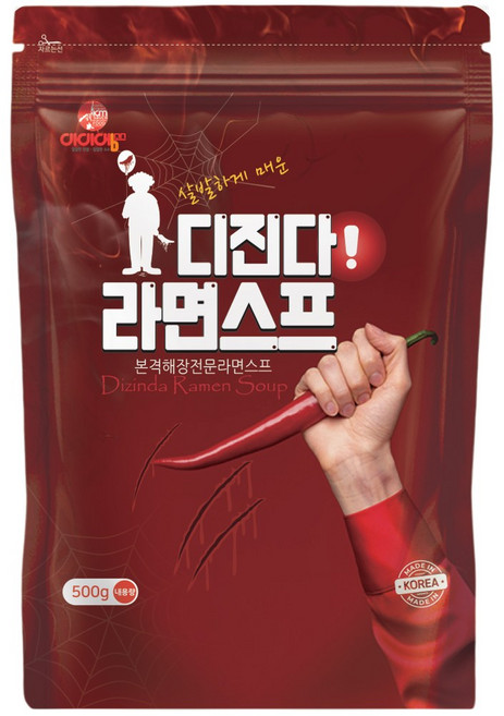 아이엠소스 디진다라면스프 매운, 500g, 1개