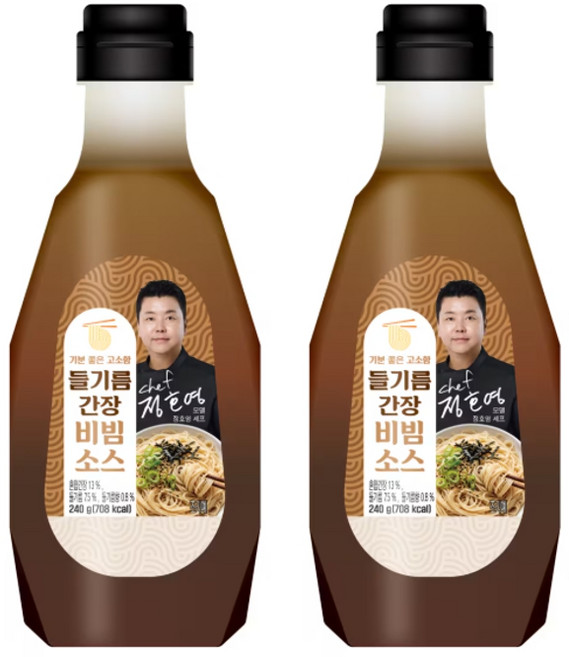 정호영 들기름 간장 비빔소스, 2개, 240g