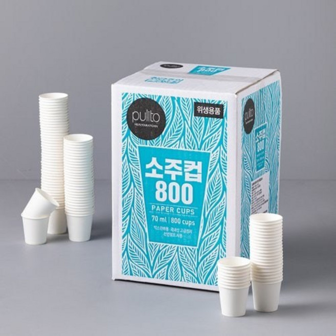 뿌리또 소주컵 800개, 1박스