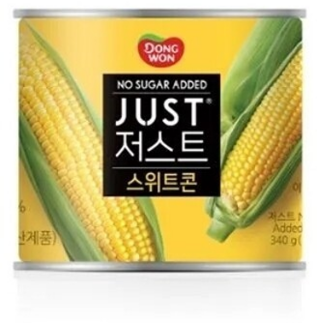 동원 저스트 노슈가 스위트콘, 340g, 24개