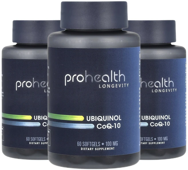 프로헬스 롱제비티 코큐텐 유비퀴놀 CoQ-10 100mg 소프트젤 60정 2+1, 알약/캡슐, 3개 - 쿠팡