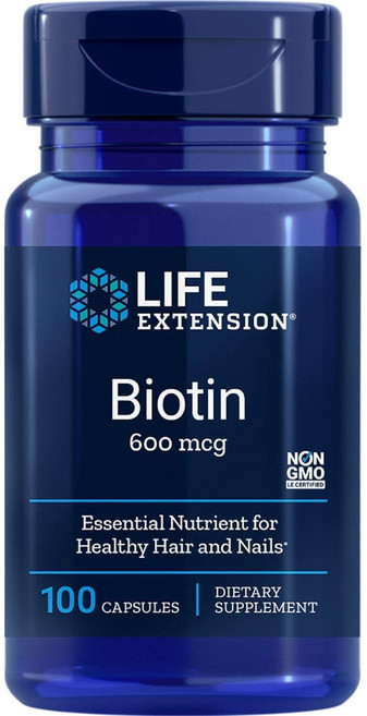 LIFE EXTENSION 維生素膠囊 600mcg, 100顆, 1罐