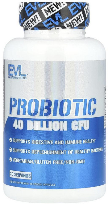 EVL 프로바이오틱스 유산균 400억 60캡슐 락토바실러스 비피도박테리움, 1개