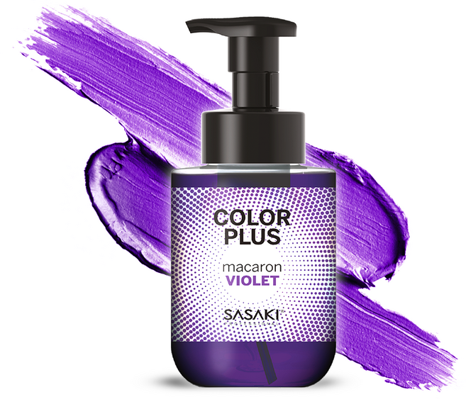 사사키 마카롱 보색 염색 컬러 샴푸 바이올렛, 1개, 300ml