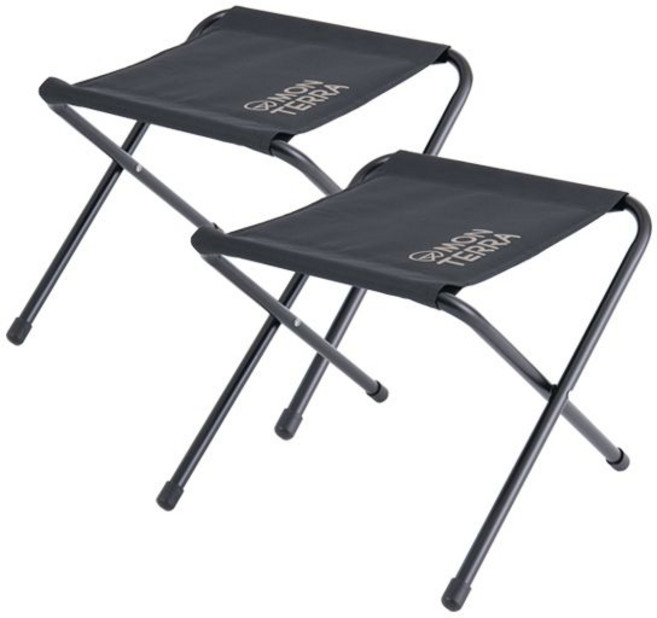 몬테라 와이드 BBQ 체어 세트(의자2+가방1 구성), 블랙, 1개
