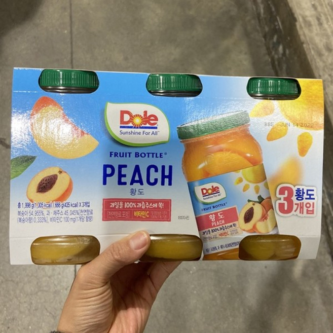 돌 황도 슬라이스, 3개, Sliced Peaches, 666g