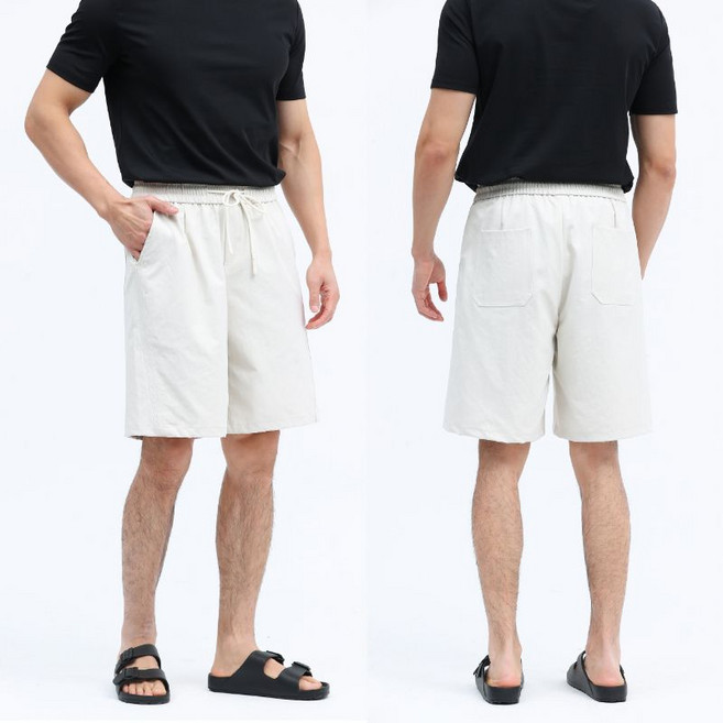 글리멜로 남자 여름 쿨링 냉감 캐주얼 밴딩 5부 반바지