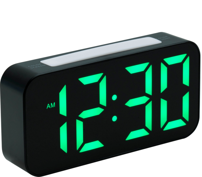 에트 KC인증 뉴로라 무드등 디지털 전자 LED 무소음 책상 듀얼알람 시계, 매트블랙