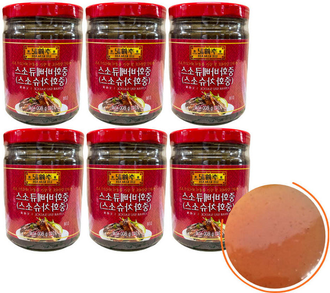 업소용 차슈 소스 중화 바베큐 양념240g 돼지고기 삼겹살 베이컨 볶음 덮밥 꼬치 대용량, 240g, 6개