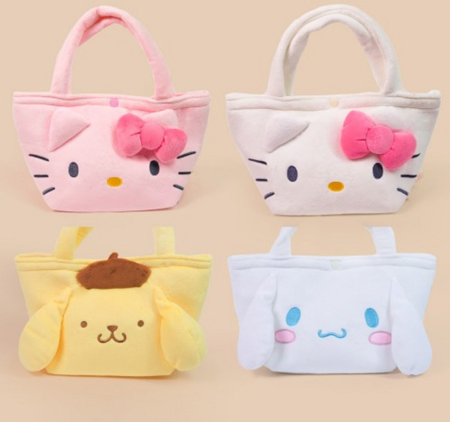 산리오 캐릭터 토트백 미니 가방 로키티 폼폼푸린 시나모롤 마이멜로디