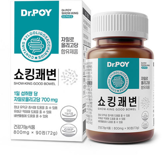 닥터포이 쇼킹 쾌변 식이섬유 프리바이오틱스 푸룬 비움, 1박스, 90정