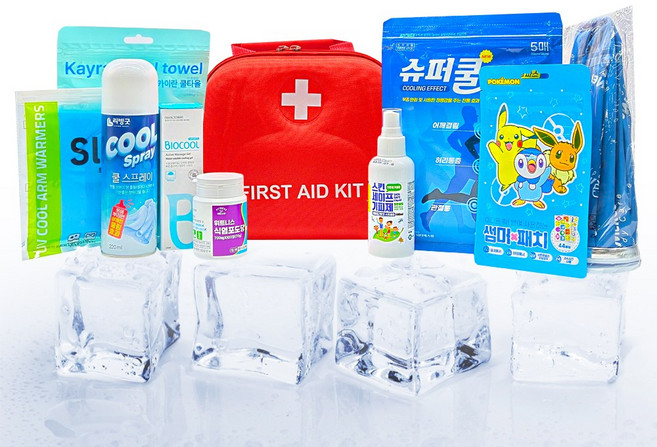 폭염 예방 응급키트 9종 구성 여름 무더위 대비 키트
