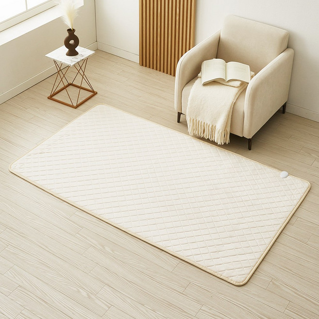 [26년형 두께UP] 한일좋은자리 전자파안심 프리미엄 양면극세사 카본 탄소 소파 전기요매트, 슈퍼싱글(115X200cm), 아이보리