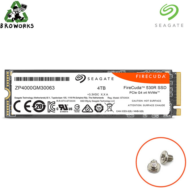 씨게이트 파이어쿠다 530R PCle Gen4 NVME M2 SSD 4TB 데이터복구