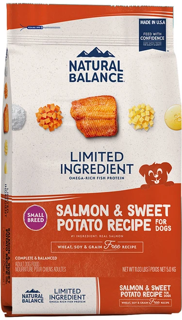 내추럴발란스 어덜트 LID 포뮬라 강아지 사료, 연어, 5.03kg, 1개 - 쿠팡