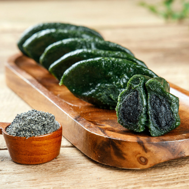 청암뜰 찐 모시송편 흑임자 (신동진쌀 햇모시 사용), 모시송편 흑임자 1박스 (42g x 20개), 42g