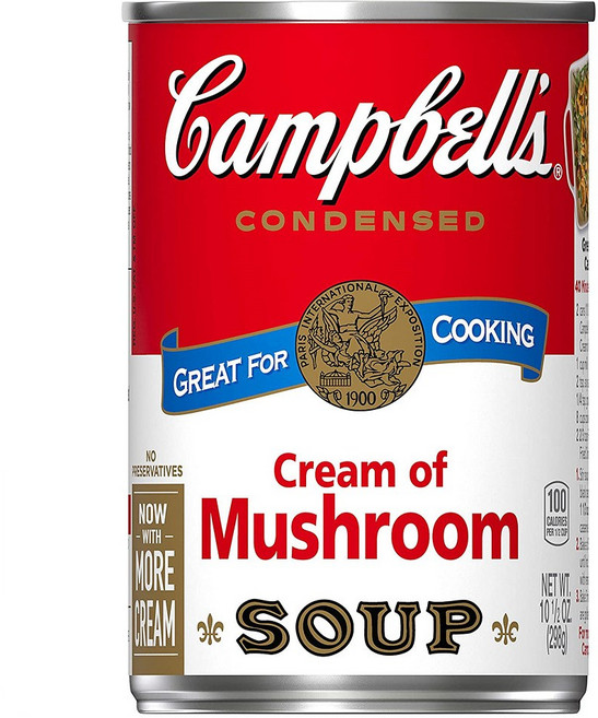 Campbells 캠벨 크림 양송이 스프 298g, 1개