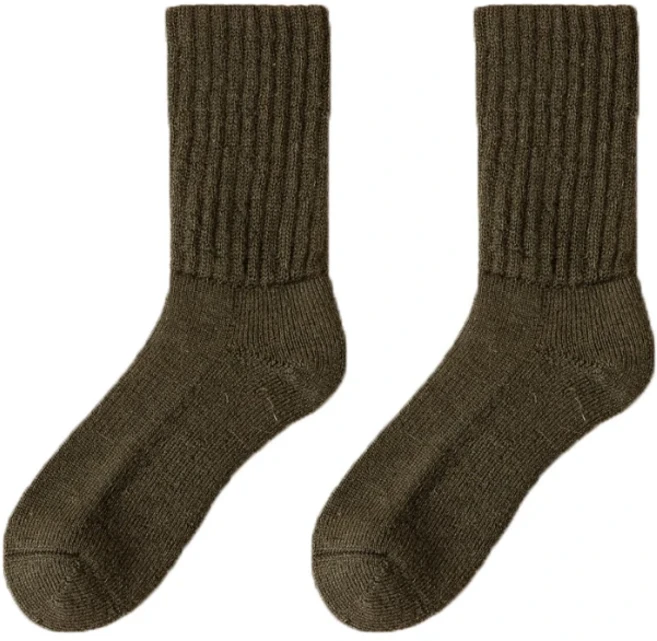 95% 메리노 울 양말 남성 하이킹 따뜻한 두꺼운 열 수분 통기성 냄새 방지 부츠 작업, 01 EUR 39-44, 03 Army Green