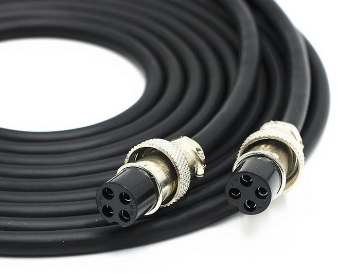 4코어 1차-2차 스피커 링크 케이블: Klipsch The Five/Sevens & HiVi-Swan D200/D300 | 마스터-슬레이브 오디오 확장 와이어 차폐 무손실 하이파, 4.92ft/1.5m, 1개