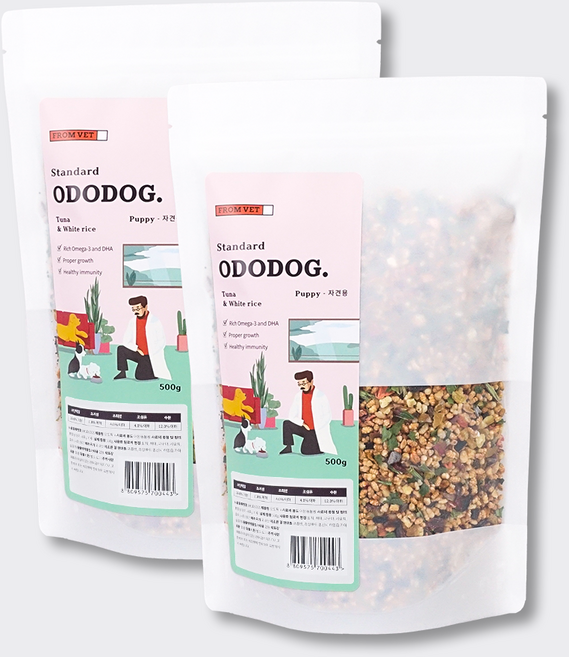 프롬벳 자견용 오도독 참치 건조사료, 500g, 2개