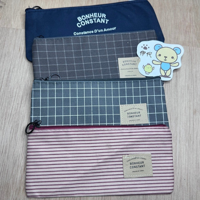BONHEUR CONSTANT 帆布筆袋