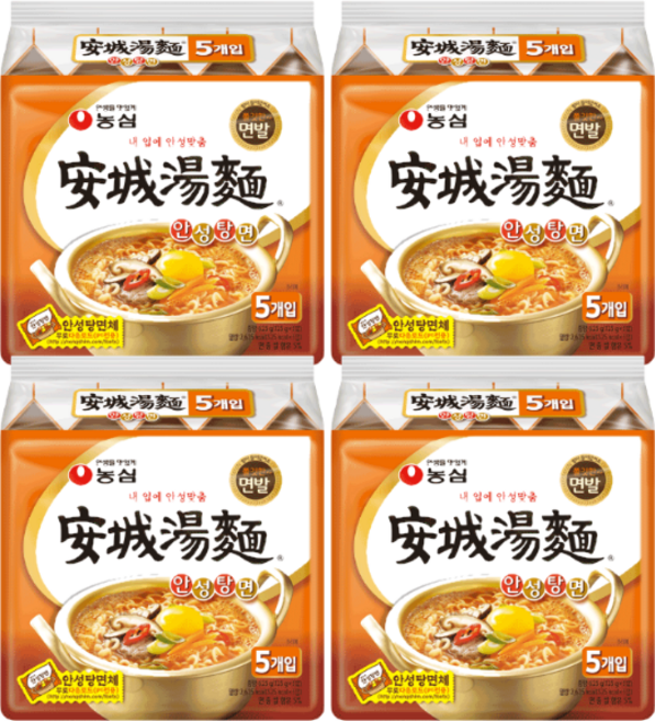농심 안성탕면 40입, 20개