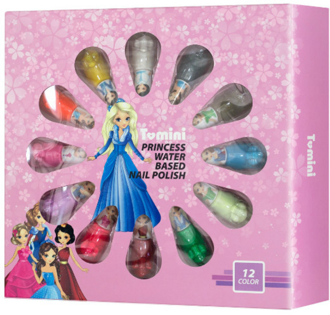투미니 프린세스수성매니큐어, 12컬러, 1개