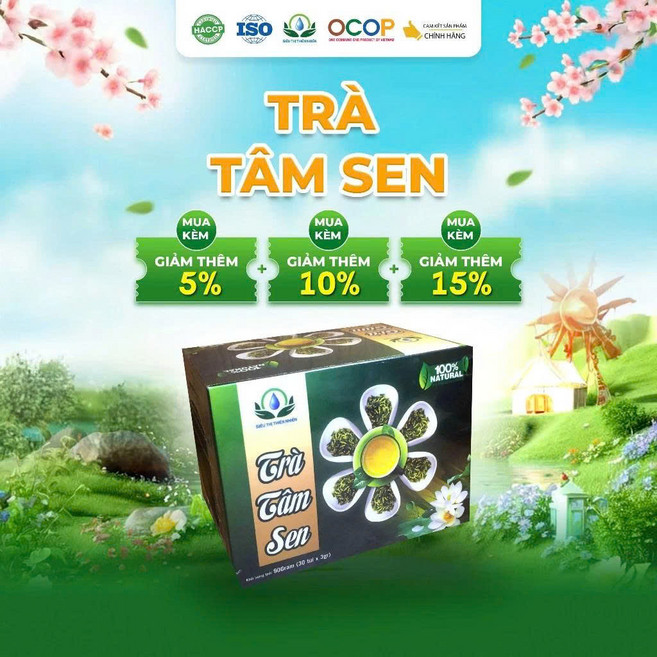 연자심차 베트남 연심차 Tra Tim Sen giup de ngu, 3개, 30개입, 3g