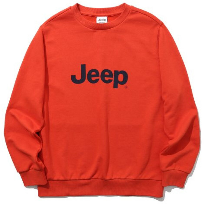 Jeep 남녀공용 국산 정사이즈 시그니처 로고 맨투맨 긴팔티셔츠 맨투맨티