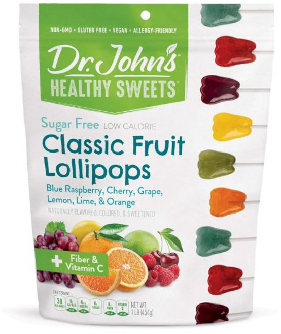 닥터존스 클래식 프루트 오벌 롤리팝 블루 라즈베리 체리 포도 레몬 라임 오렌지 맛, 1개