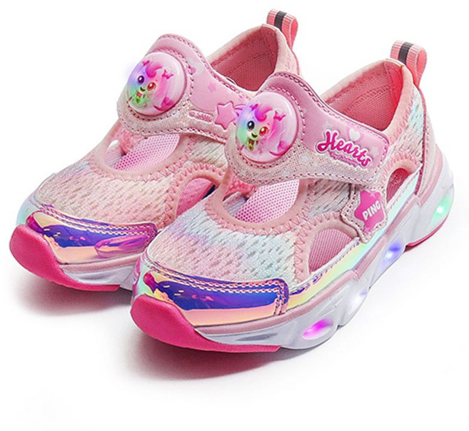 풋풋아동화 풋풋 캐치티니핑 하츄핑 LED 쿨메쉬 메리제인 통풍 여름 여아 운동화