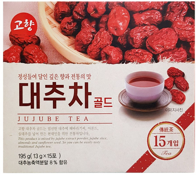 고향 대추차 골드 15T 1+1 총30T, 13g, 15개입, 2개