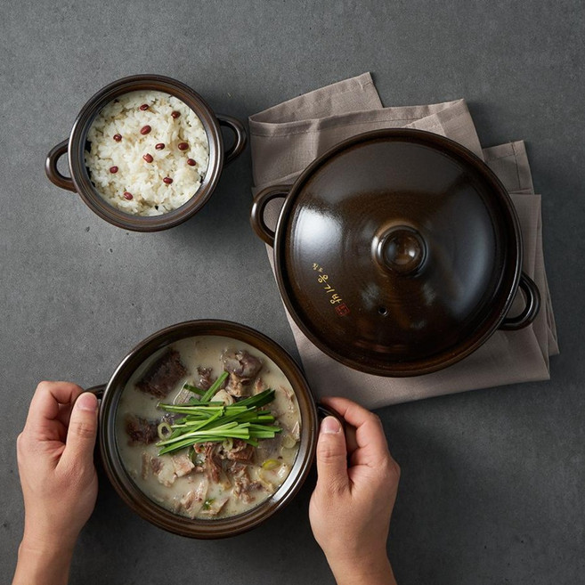 국산 전통 황토 내열냄비, 1개, 18.5cm