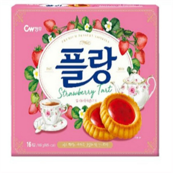 청우식품 플랑 딸기, 160g
