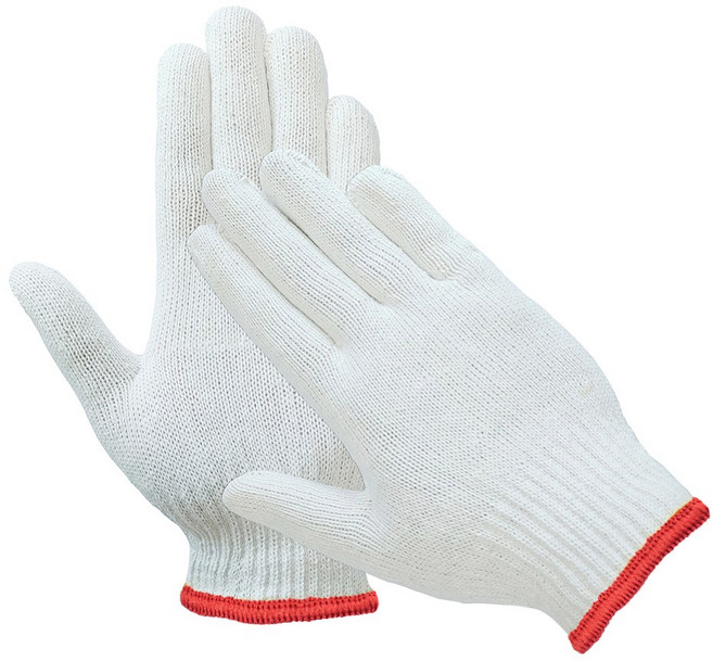 DK 면장갑 30g 100켤레 1세트 올풀림방지 오버록, 레드, 100개