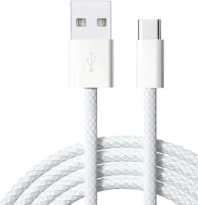Honlai 編織充電傳輸線 支援CarPlay車載系統與PD快充, USB to Type-C 1米, 1個, 1m