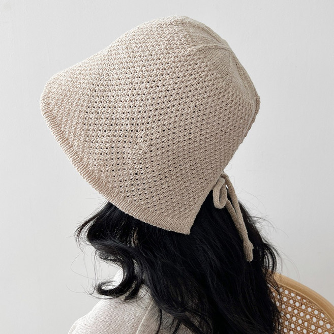 펀칭 여름 니트 보넷 린넨 밀짚 지사 벙거지 버킷햇