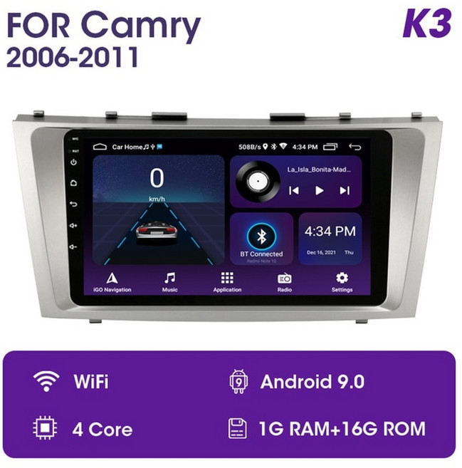 안드로이드올인원 안드로이드오토 jmcq 9quot toyota camry 7 xv 40, k3