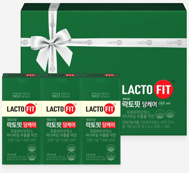 종근당건강 락토핏 당케어 선물세트 1set, 30회분, 2g, 3개