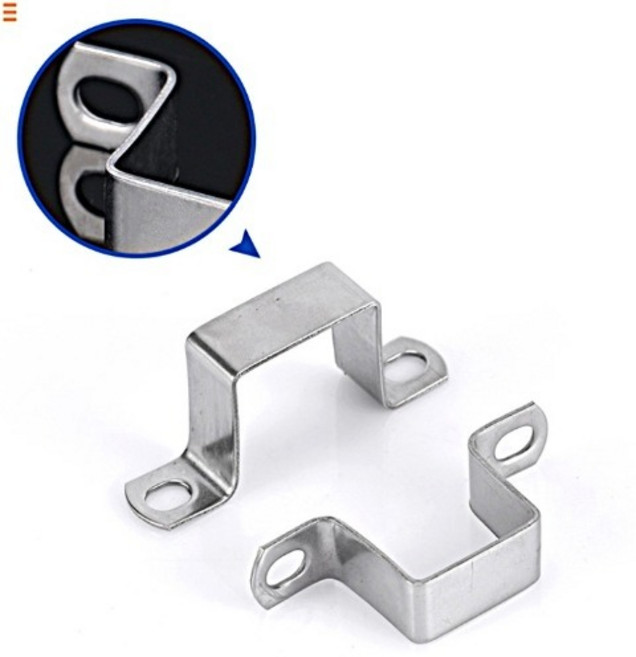 서진 스텐 사각 클램프 고정 각파이프 배관 전선 직각 브래킷 나사 파이프 플레이트 30-35 No1, F35X35, 1개