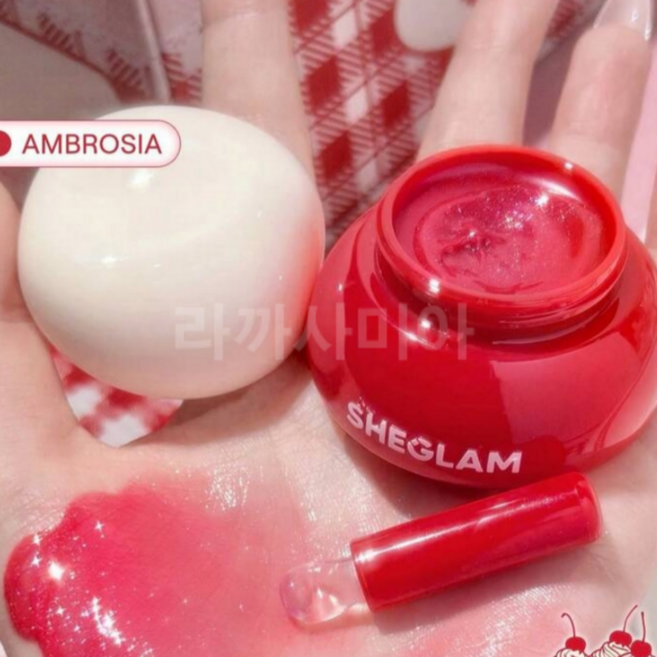 쉬글램 포켓 립 잼 립틴트 라이프 이즈 딜리셔스, 1개