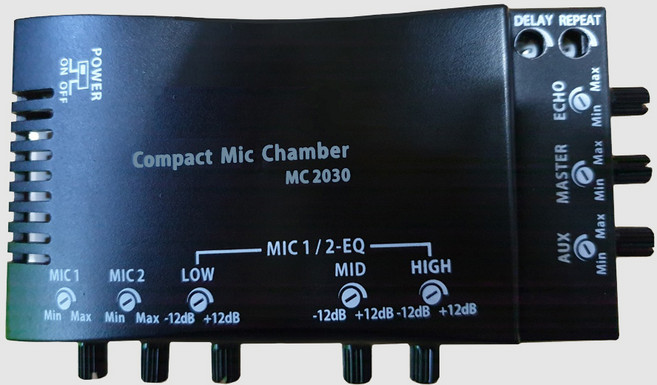 카르마엔터 차량용 EQ 프리앰프 12v/24v 버스/트럭 마이크 3EQ AMP 우퍼음향 컨트롤 자동차 파워앰프 MIC 음질개선용 프리엠프, g.12V/24V 3밴드 MIC챔버 프리 MC2030, 1개