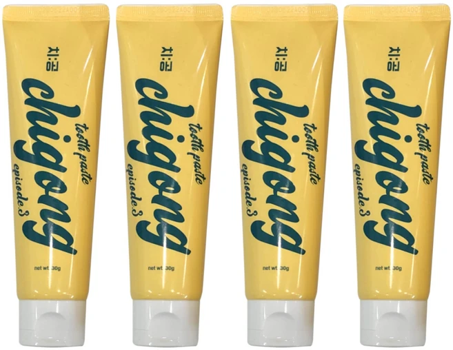 치공 천연성분 치약 무방부제 무불소 무독성 당뇨환자 임산부 어린아이 국내제조, 4개, 130g - 쿠팡