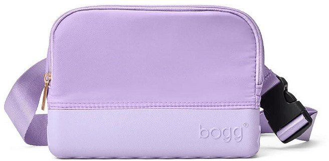 BOGG BAG - 벨트 백 I Lilac You a Lot 소형 크로스바디 길이 22.9cm x 너비 7.6cm 높이 17.8cm 조절 가능한 스트랩이 있는 지퍼 클로저 내구